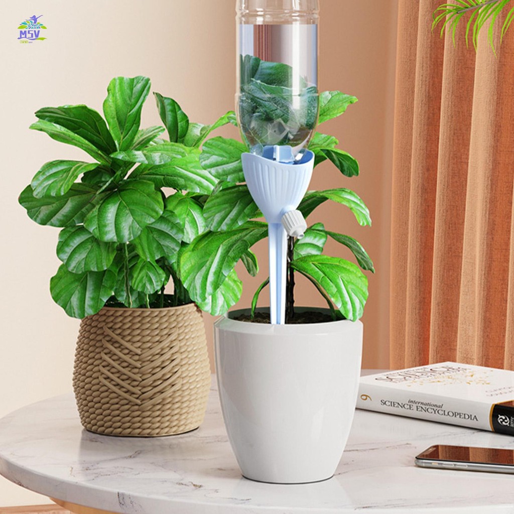 4 Chiếc Lười Tự Động Thực Vật Tưới Nước Van Phát Hành Chậm Có Thể Điều Chỉnh Tốc Độ Nước Và Lưu Lượng Cho Du Khách Bận Rộn Thực Vật Người Yêu