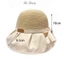 SNUGHOUSE Mũ chống nắng vành rộng lớn, Mũ xô nữ thời trang ngoài trời, Mũ đi biển Du lịch mùa hè Mũ đuôi ngựa