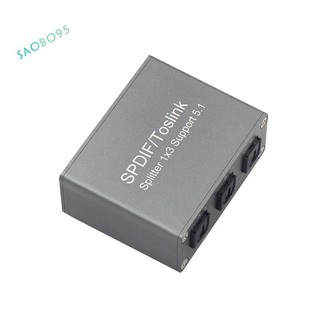👑Bộ chia âm thanh quang kỹ thuật số SPDIF TOSLINK Cáp quang Âm thanh 1X3 Bộ chia 1 trong 3 Hỗ trợ bộ chia 5.1