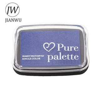 Jianwu 20 Màu Lớn Mực Pad Dụng Cụ Lập Kế Hoạch Dầu Silicon Tem Chất Liệu Lõm Eo Màu Mực Pad Sáng Tạo DIY Tạp Chí Văn Phòng Phẩm