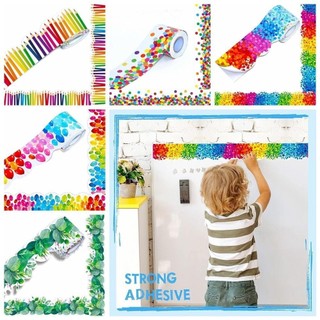 Giấy viền SPEETTY, Giấy dán trang trí 18M, DIY Handmade Crafts Bulletin Board Border