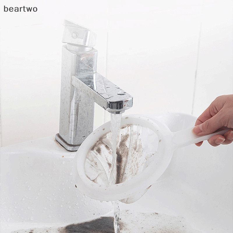 < Beartwo > 100 / 120 / 200 / 300 / 400 Lưới Nylon Có Thể Giặt Siêu Mịn Lưới Lọc Thìa Sàng Sữa Đậu nành Nước ép Cà phê Trà Lọc Đẹp