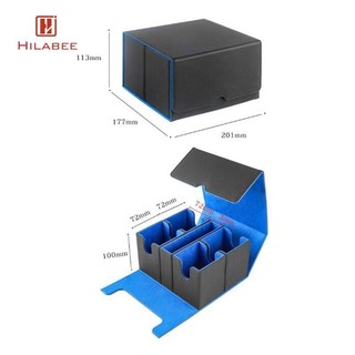 Hilabee Trading Card Deck Box Màn hình thẻ trò chơi Mang theo trẻ em Trẻ em Người tổ chức Hộp đựng lưu trữ cho thẻ bóng chày Thẻ sưu tập