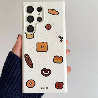 Vỏ cặp đôi màu trắng chống sốc đáng yêu cho Samsung s22 s22plus ultra Girly S23 S23Plus s23fe s24 s24plus s24ultra Ốp điện thoại