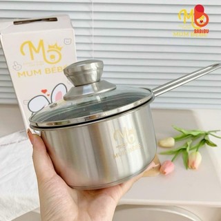 Nồi quánh Mumbebe inox sus 304 kích thước 14cm dùng cho mọi loại bếp