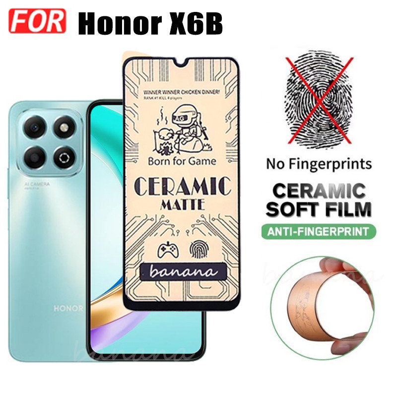 Ốp điện thoại chống sốc 3 trong 1 Honor X6B cho Honor X 6B X6 B Phim mờ gốm + Phim ống kính máy ảnh