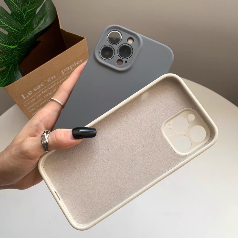(Mới) Ốp Lưng Silicon Lỏng Cao Cấp Cho iPhone 17 16 15 14 13 11 12 Pro Max Plus Mềm Bảo Vệ Camera