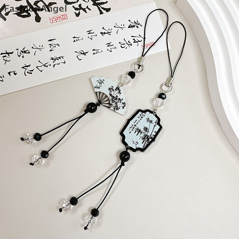 Fashionangel Phong Cách Trung Hoa Dây Điện Thoại Chống Mất Retro sel Pend