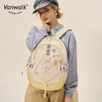 Vanwalk Cặp sách  balo đi học balo nữ balo thời trang nữ Chống trộm Nhẹ nhàng Đa ngăn nữ túi du lịch Đi học Đi du lịch Giao hàng nhanh Quà tặng miễn phí Dòng Thỏ Vũ Trụ V2554 — ảnh 6