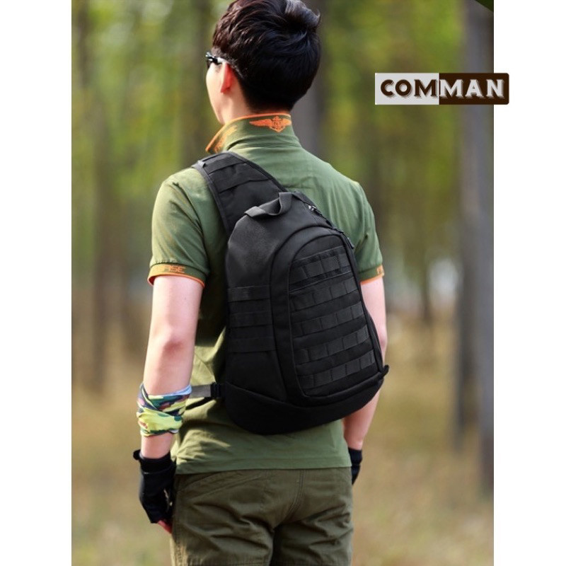 Balo đeo chéo chiến thuật COMMAN_Military Sling Chest Pack Bag Molle Daypack