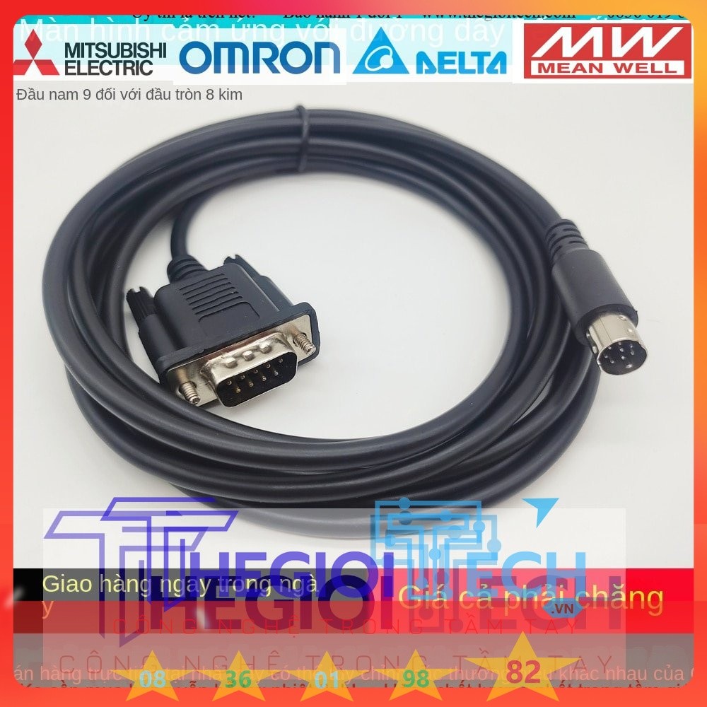 Cáp Lập Trình FX-50DU-CAB0 Cable 3M For Màn Hình HMI Mitsubishi F940 ...