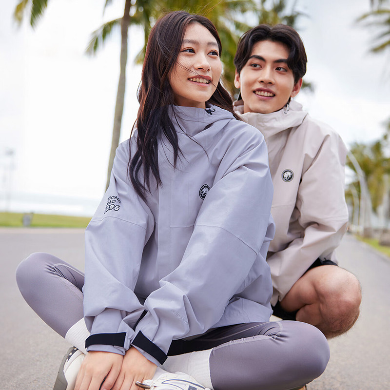 Ảnh Áo khoác unisex một lớp CAMEL CROWN Panda áo khoác vỏ cứng chống thấm nước dành cho nam và nữ 2