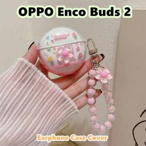 Dành cho Ốp lưng OPPO Enco Buds 2 Vỏ tai nghe silicon mềm DIY 3D Flowers