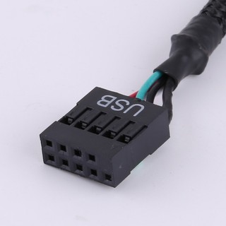 Charmantcc1 Bo mạch chủ cáp USB được bảo vệ USB 9Pin sang TypeC Truyền dữ liệu liền mạch