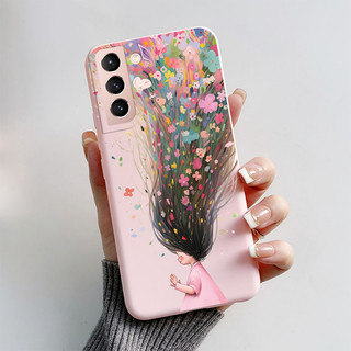 Dành Cho Samsung Galaxy S21 / S21 Plus S21 + / S21 Ultra 5G Vỏ Mềm Mỏng Mờ Thời Trang Bướm Phi Hành Gia Chống Sốc Ốp Lưng