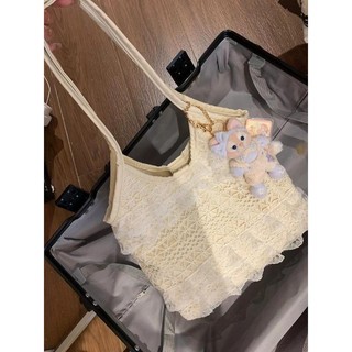Phiên Bản Hàn Quốc Thời Trang Cổ Tích Phong Cách Ren Gạc Túi Đeo Vai Nữ Thanh Lịch Nhẹ Nhàng