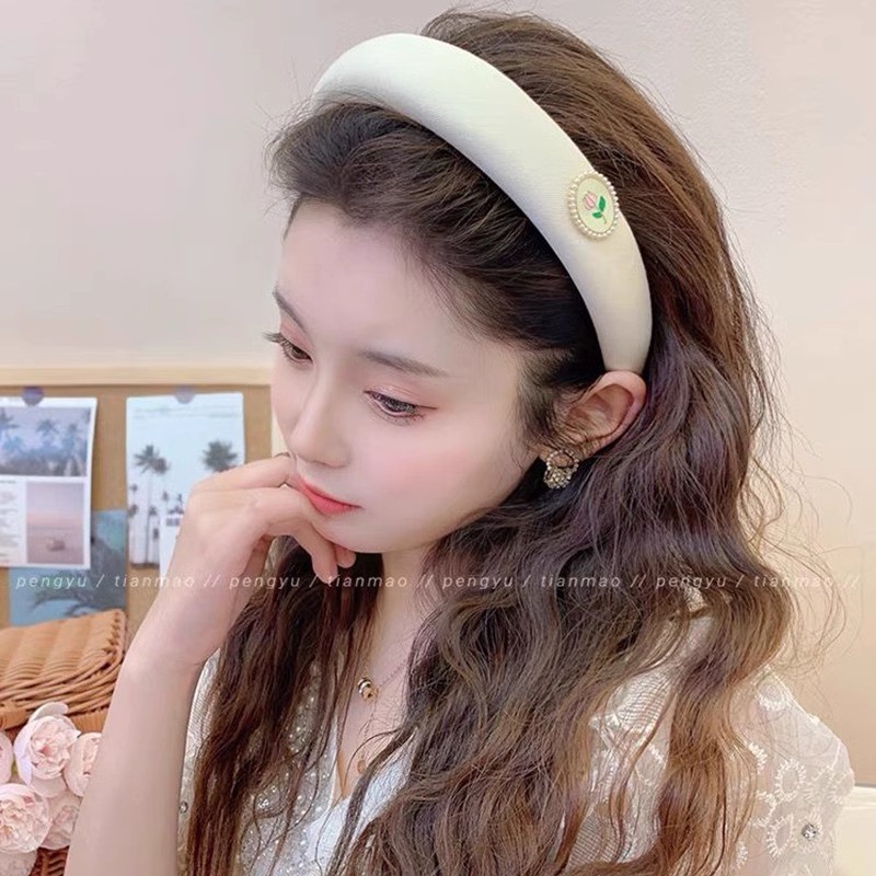 Băng Đô Nữ Sang Trọng Thu Đông Phong Cách Hàn Quốc Băng Đô Nữ Ngọc Trai Băng Đô Thời Trang Phụ Kiện Tóc