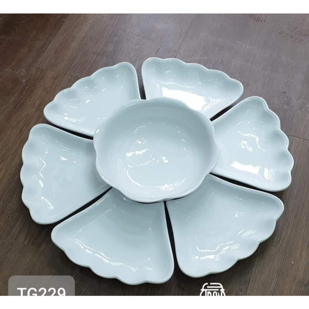 BỘ BÁT ĐĨA HOA MẶT TRỜI NHỰA BỘ BÁT ĐĨA CÚNG CAO CẤP BẰNG NHỰA VIỆT NHẬT