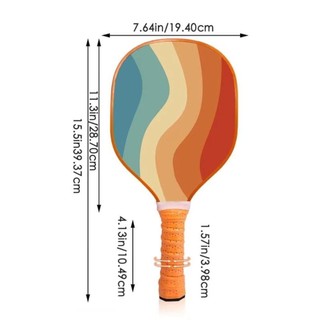 Jkdesign Pickleball Paddles, Vợt bóng dưa chắc chắn tiện dụng, Quà tặng di động Vợt gỗ đầy màu sắc Bạn bè gia đình Trẻ em