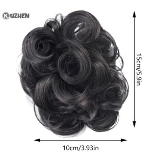 Kuzhen Tổng Hợp Tóc Bun Sống Động Như Thật Lộn Xộn Tóc Giả Hoa Bud Co Giãn Nữ Tóc Giả Mảnh Nhiệt Độ Cao Lụa HOT