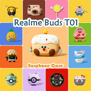 [imamura] Dành Cho Vỏ Realme Buds T01 Vỏ Tai Nghe Silicon Mềm Vỏ Hoạt Hình Hợp Thời Trang SỐ 3