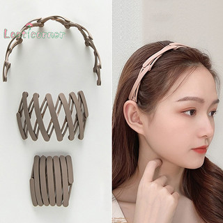 [Lostcorner] Dây buộc tóc gấp di động dành cho nữ Morandi Màu chống trượt Băng đô rửa mặt Hàn Quốc Phụ kiện tóc cho bé gái [Mới]