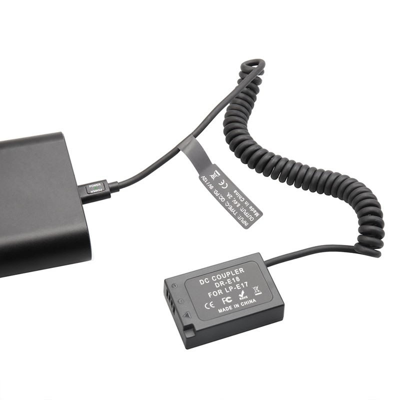 -E18 Lp-e17 -E18 Bộ Chuyển Đổi Pin Camera Cho 850D 800D 760D 750D 77D T6I T6S T7I X9I