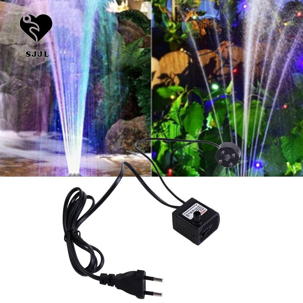 Máy bơm nước chìm có đèn LED Máy bơm động cơ Mini Máy sục khí Bể cá Chu ...