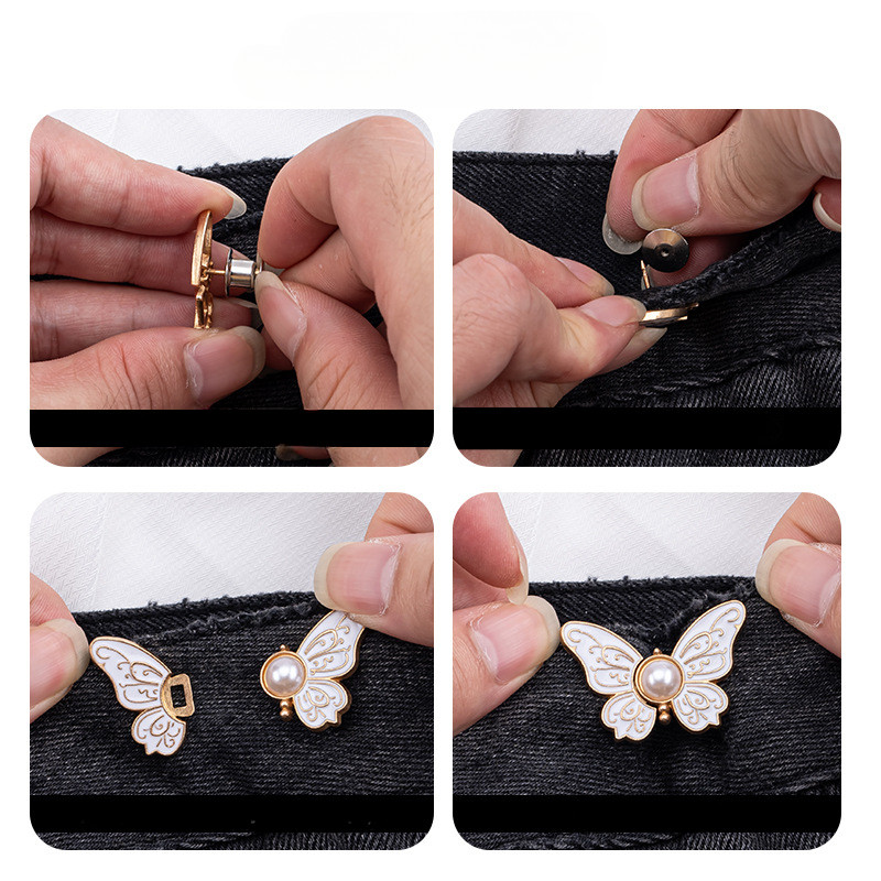 Thắt Lưng Bướm Ngọc Trai Phong Cách Mới - Linh Hoạt Điều Chỉnh Size Eo Cho Quần Jean