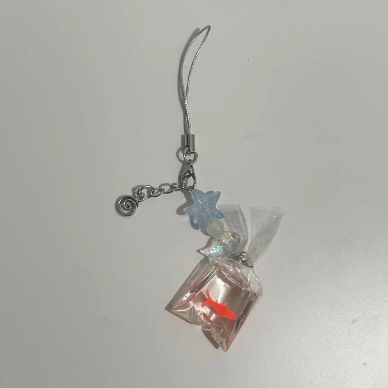 Wellb Đáng Yêu Cá Chìa Khóa Trang Trí Thủ Công Mặt Dây Chuyền Trái Cây Thời Trang Mặt Dây Chuyền Điện Thoại Túi Độc Đáo Mặt Dây Chuyền Quà Cho Người Yêu Thời Trang