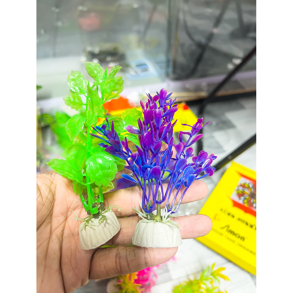 Rong Nhựa Nhân Tạo Trang Trí Bể Cá Cảnh (Cao 13cm)