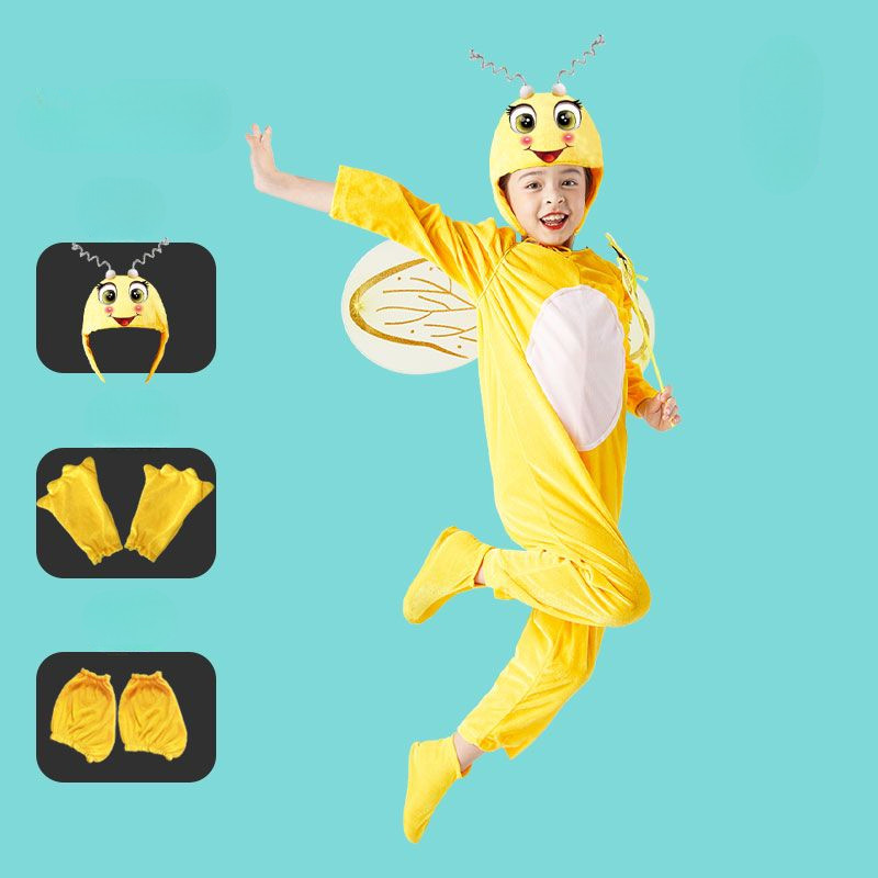 💕Chỗ💕 Quần Áo Trẻ Em Động Vật Múa Trang Phục Quần Áo Cho Bé Gái 3 Đến 14 Tuổi Châu Chấu / Kiến / Ladybug / Ong / Bọ Ngựa / Dế Trang Phục Mới Lạ Halloween Giáng Sinh