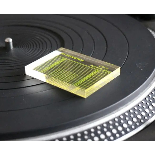 Bàn Xoay Hộp Mực Tonearm VTA Cân Bằng Đo Azimuth Ngang Điều Chỉnh Thước Công Cụ Cho LP Vinyl Ghi Máy Nghe Nhạc Máy Hát