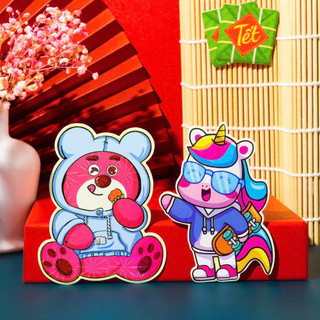 Set 30 cái lì xì chibi hoạt hình cho bé dễ thương, giấy cứng dạ quang dễ thương, bao lì xì tết HOT