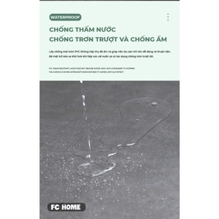 Miếng dán sàn nhựa vân đá sẵn keo BUNA, trang trí phòng ngủ, chất liệu PVC, kích thước 30x30x0.1cm