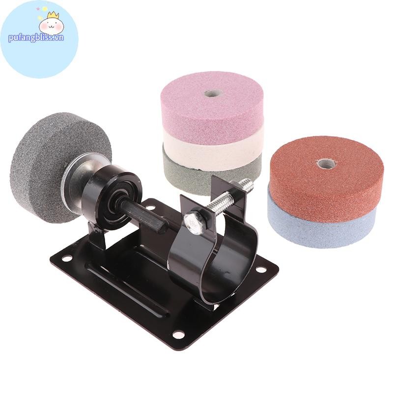 Pufangbliss Máy mài đánh bóng kim loại Máy chà nhám Chuyển đổi Đá mài Đánh bóng Máy mài bánh xe Chà nhám Khối chà nhám VN