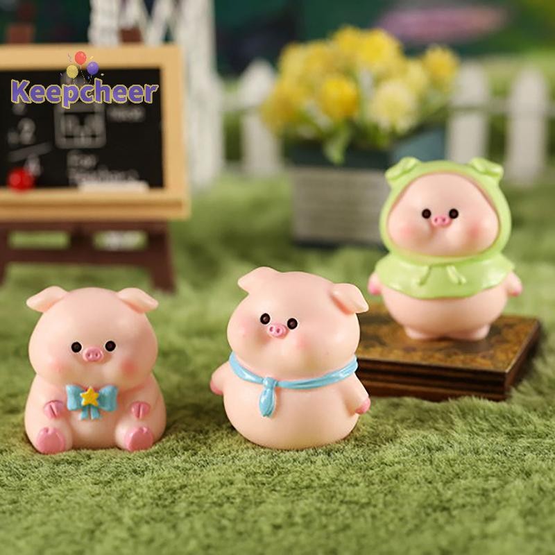 [Keepcheer] Mô hình động vật hình con lợn dễ thương Phong cảnh vi mô Trang trí nội thất Phụ kiện trang trí sân vườn cổ tích thu nhỏ [Mới]
