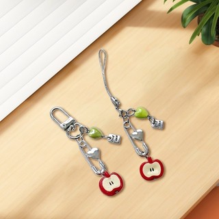 Marset Handmade 3D Trái Cây Điện Thoại Charm Nhựa Đính Hạt Móc Khóa Túi Thời Trang Phụ Kiện