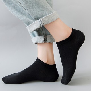 Tất thuyền nam nữ từ cotton, chống trượt và chống mùi, thiết kế màu trơn thoải mái
