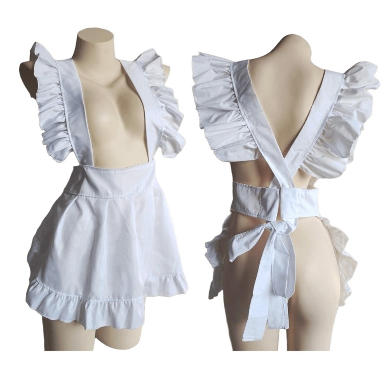 Kikin Người Giúp Việc Cosplay Tạp Dề Người Giúp Việc Trang Phục Hóa Trang Nửa Tạp Dề Bồi Bàn Người Hầu Trang Phục Tạp Dề Bé Gái Cosplay Eo