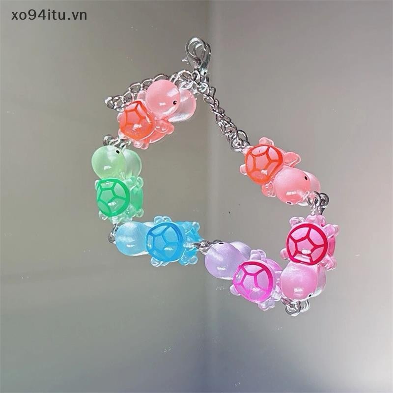 Xoitu Hoạt Hình Ngộ nghĩnh Dạ Quang Vòng Tay Rùa Nhiều Màu Phát Sáng Trong Bóng Tối Dopamine Phù Hợp Với Vòng Tay Có Thể Điều Chỉnh Cặp Đôi Phụ Kiện Quà Tặng VN
