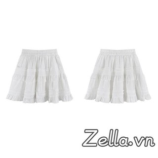 Váy xếp nếp Mini dành cho nữ Váy chữ A co giãn eo cao Thụy Sĩ có quần short tích hợp