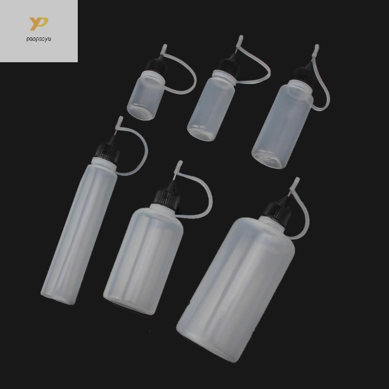 Ppy Tô Màu Chai Kim Đầu Applicator Chai Đầu Chính Xác Nhựa Bóp Chai Cho Keo Lỏng Dầu Mực Sơn