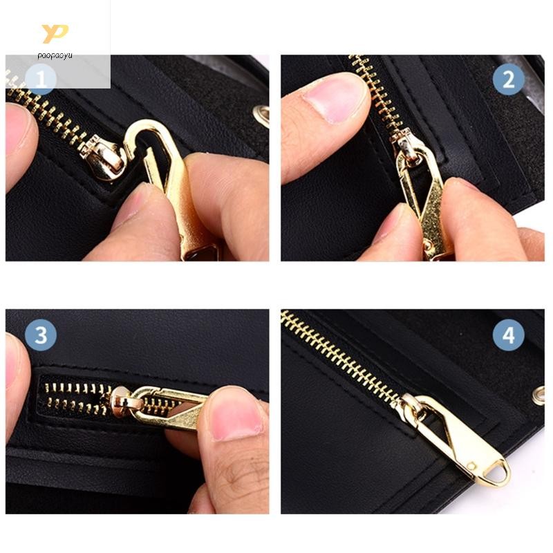 Ppy 1 Dây Kéo Kéo Thay Thế Bộ Dụng Cụ Sửa Chữa Thanh Trượt Kéo Tab Đa Năng Fixer Kim Loại Dây Kéo Cho Đầu