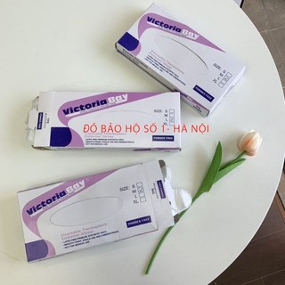 Hộp 100 găng tay bếp siêu dai Victoria Bay, chất liệu TPE không mùi, chống nhăn.