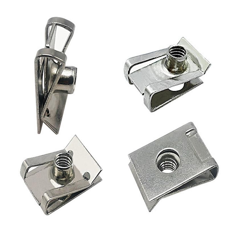 Tmoy 10 chiếc Kẹp loại chữ U bằng thép không gỉ có ren M6 M5 M4 M8 8mm 5mm 6mm 4mm Hạt sậy cho ô tô Xe máy Xe tay ga ATV Xe máy TCM