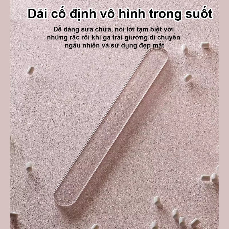 4 Kẹp dây buộc ga trải giường vô hình, Đảm bảo nó vừa khít, Bền và có thể điều chỉnh