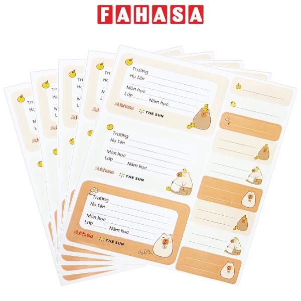 Nhãn Vở Học Sinh The Sun - Capybara, Cô Tiên Xanh | Shopee Việt Nam