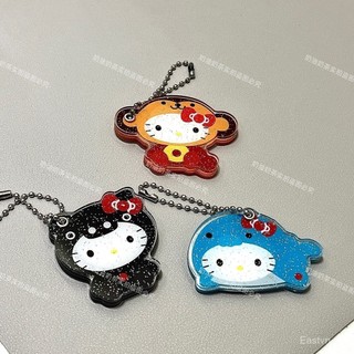 [Mặt dây chuyền] Gương HelloKitty Phong cách thời trung cổ Dễ thương Mặt dây chuyền trái tim cô gái di động có giá trị cao Gương trang điểm cầm tay PF2U