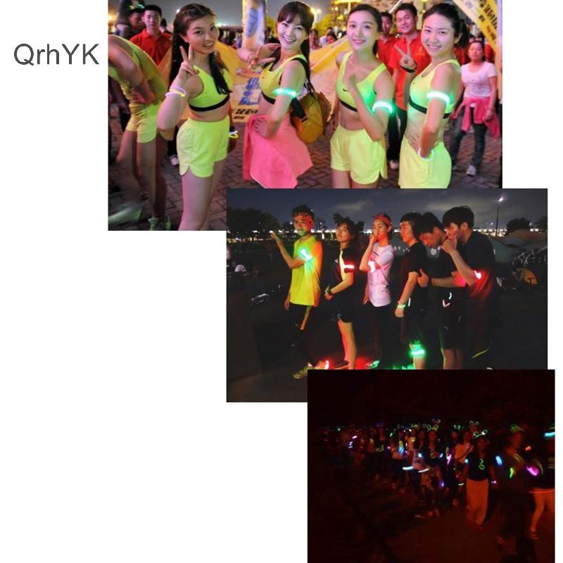 Dây Đeo Tay LED Dạ Quang Cho Người Chạy Bộ - Tăng cường an toàn ban đêm với đèn phản quang